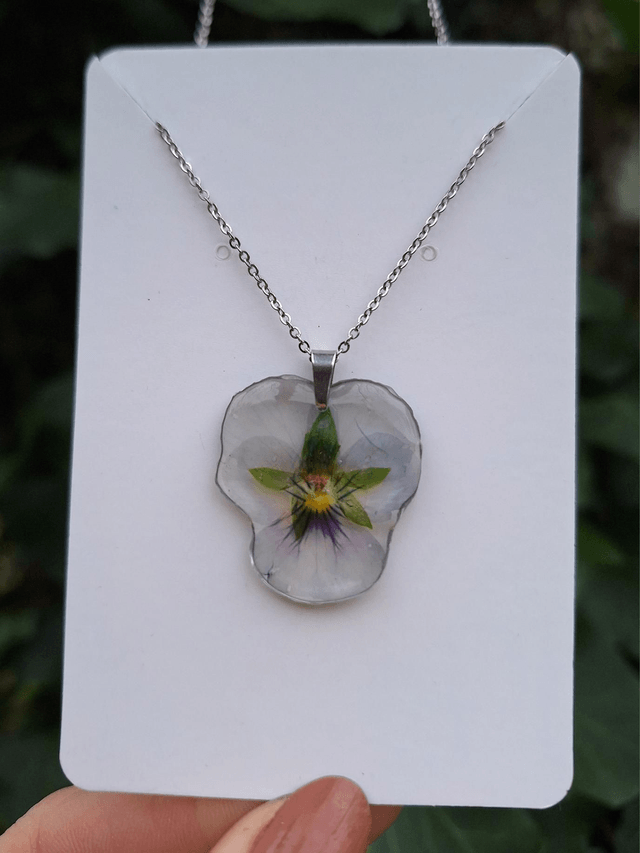Collier petite Pensée • Viola cornuta • 