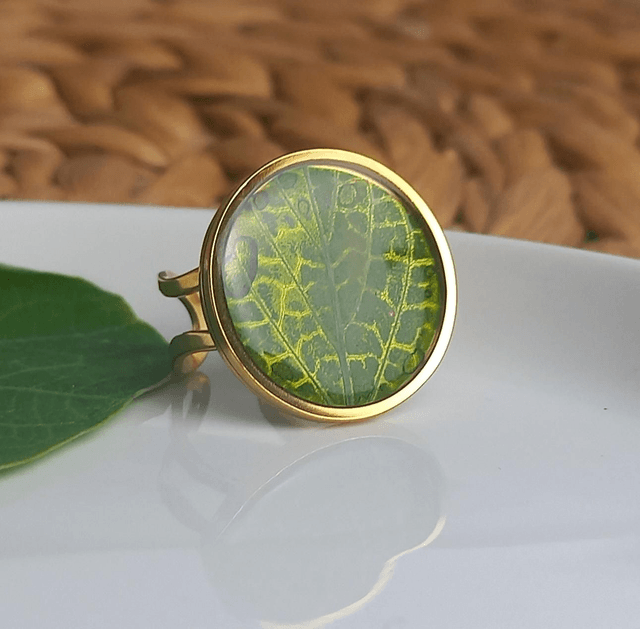 Bague dorée ◦ Fittonia
