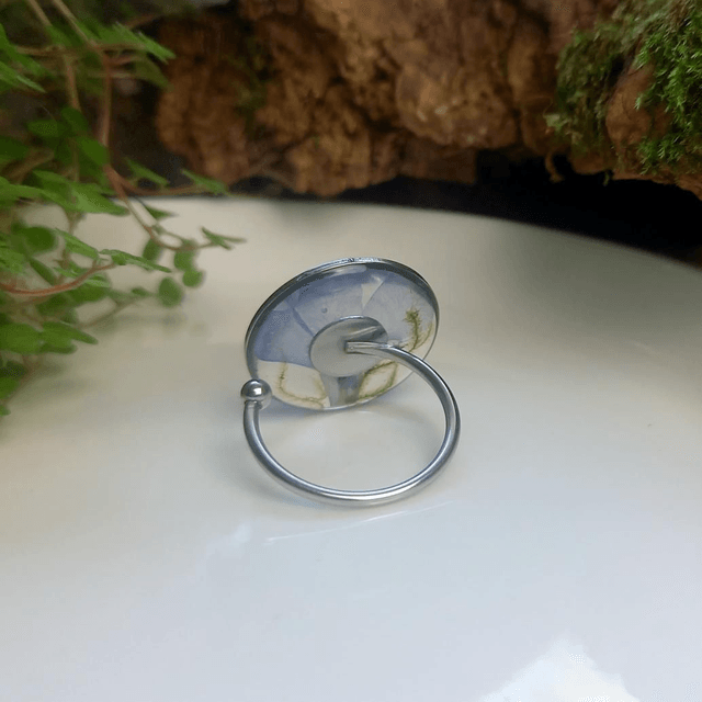 Bague argentée ◦ Lobelia