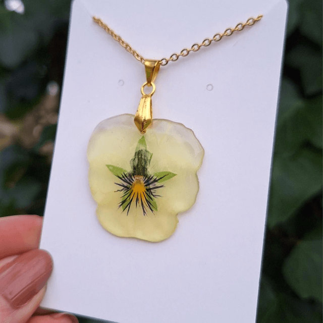 Collier Pensée • doré 