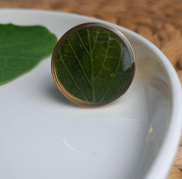 Bague dorée ◦ Fittonia