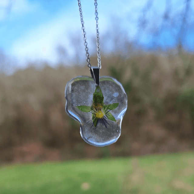 Collier petite Pensée • Viola cornuta • 