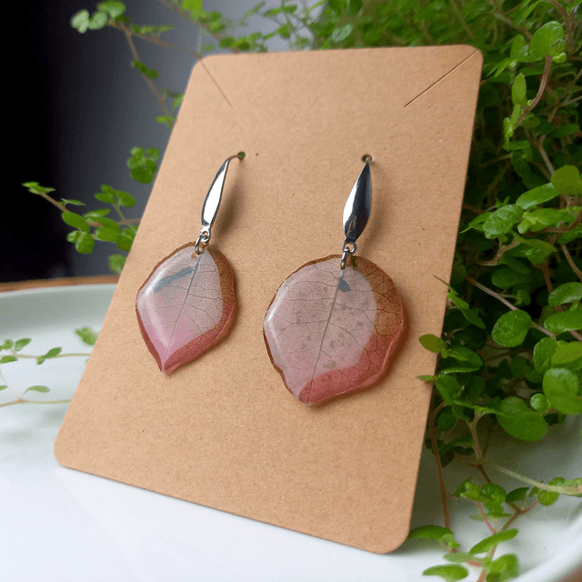 Boucles d'oreilles ∙ argenté ∙ Soliflora Bougainvillea