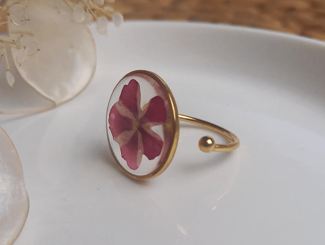 Bague dorée ◦ Verveine bicolore