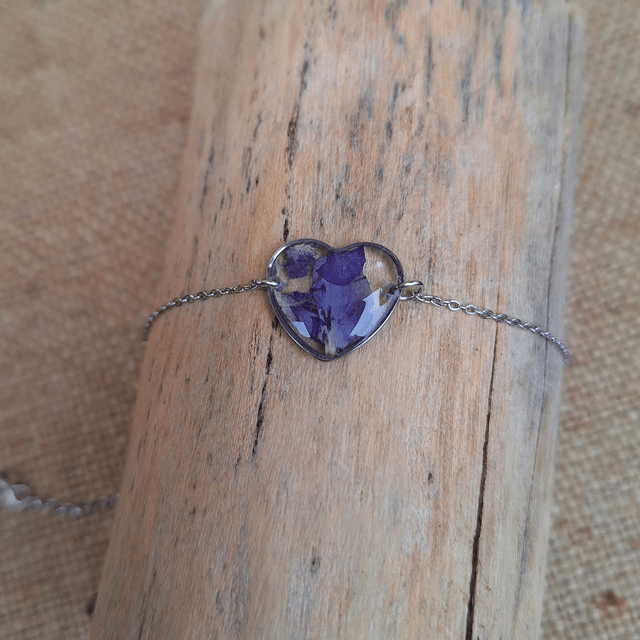 Bracelet joli cœur ♡ argenté 