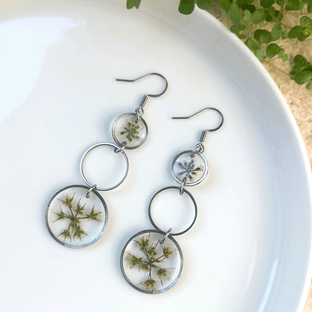 Boucles d'oreilles ∙ argenté ∙ Daucus