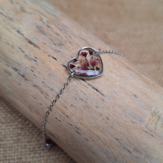Bracelet joli cœur ♡ argenté 