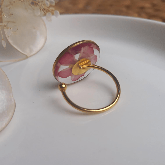 Bague dorée ◦ Verveine bicolore