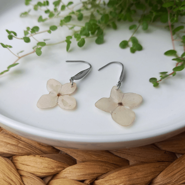 Boucles d'oreilles ∙ argenté ∙ Soliflora Hortensia 