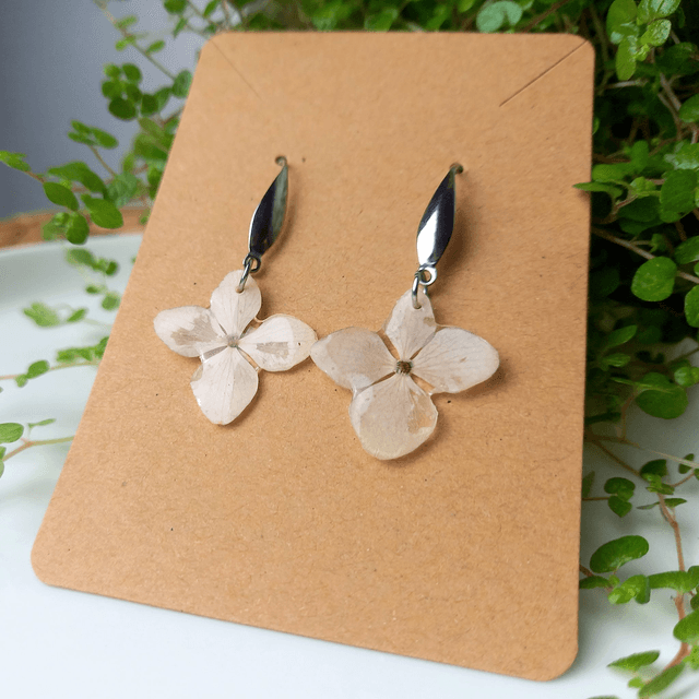 Boucles d'oreilles ∙ argenté ∙ Soliflora Hortensia 