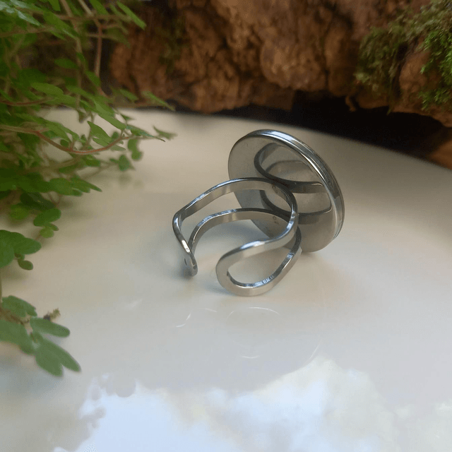 Bague argentée ◦ Lobelia