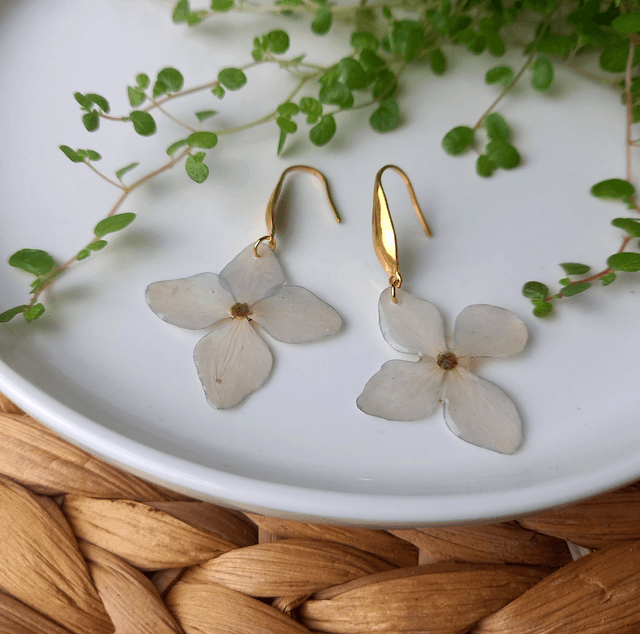 Boucles d'oreilles ∙ doré Soliflora Hortensia