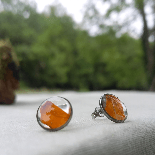 Puces d'oreilles ∙ argenté ∙ Tagetes