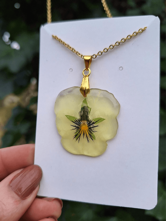 Collier Pensée • doré 