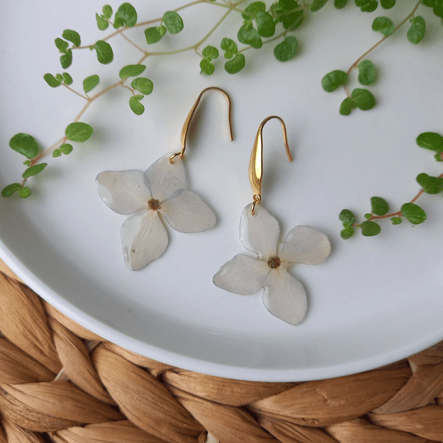 Boucles d&#039;oreilles ∙ doré Soliflora Hortensia