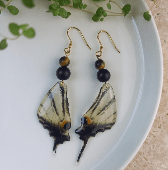 Boucles d&#039;oreilles ∙ doré ∙ Natur&#039;ala doré Oeil de tigre