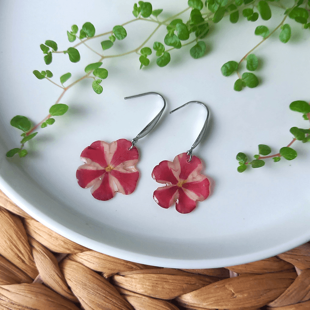 Boucles d&#039;oreilles ∙ argenté ∙ Soliflora Verveine