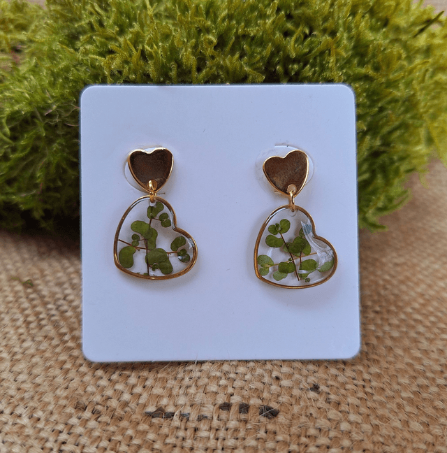 Boucles d&#039;oreilles ♡ cœurs dorés