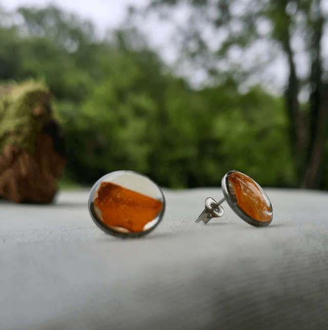 Puces d&#039;oreilles ∙ argenté ∙ Tagetes