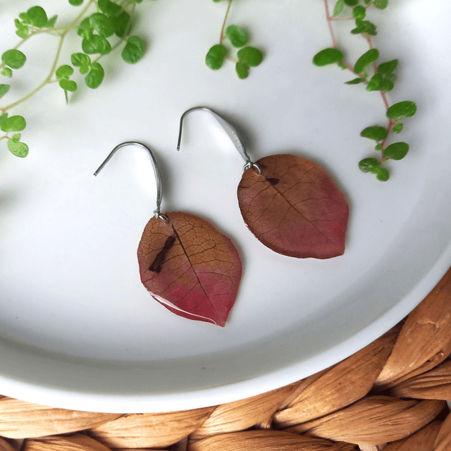 Boucles d&#039;oreilles ∙ argenté ∙ Soliflora Bougainvillea